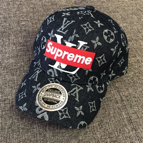 supreme louis vuitton cap.